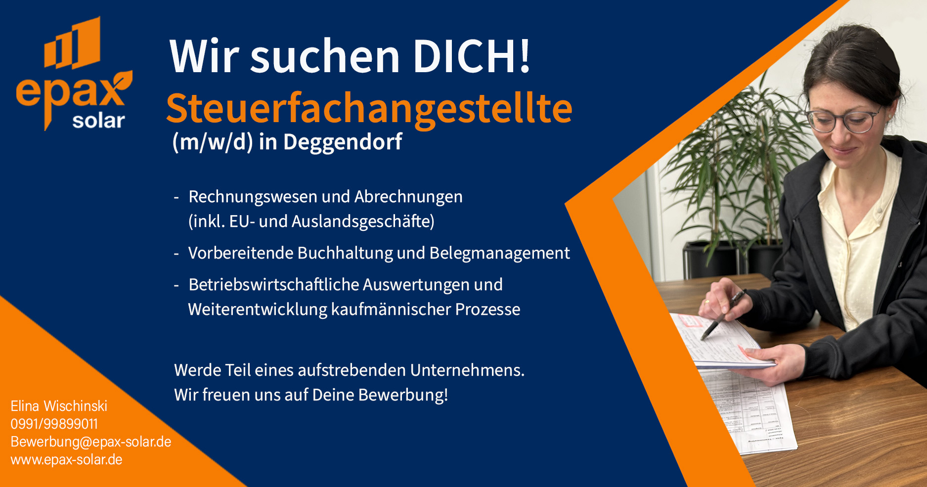 Steuerfachangestellte(r) bei EPAX Solar