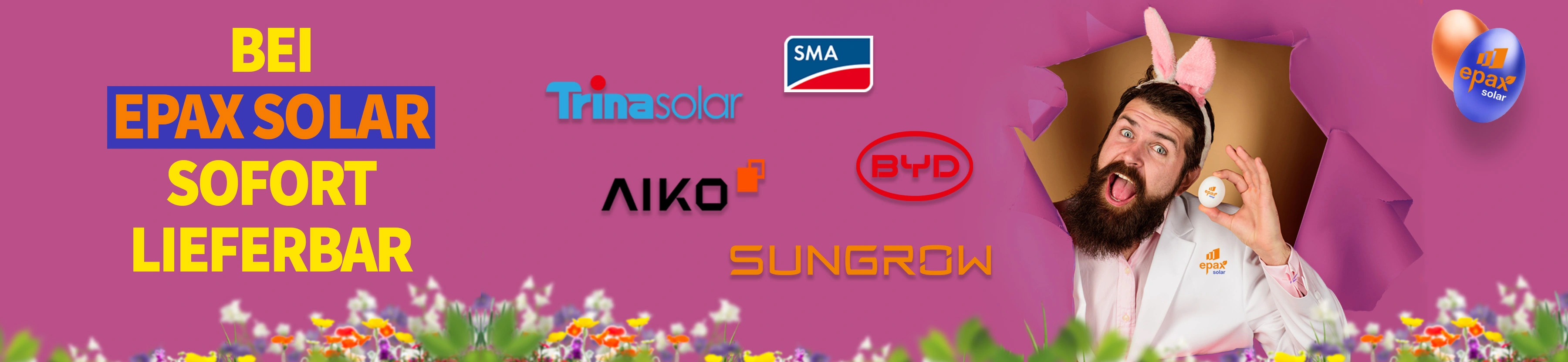 Epax Solar Angebote KW14 -  Sofort Lieferbar